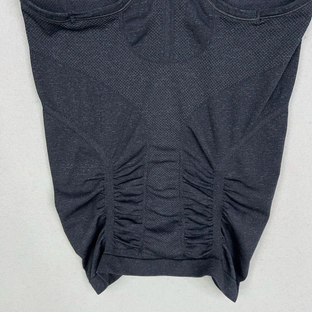 Athleta Top Womens XS Black Fast Track Racer Ruched Athletic Yoga Gym Training - Picture 7 of 12